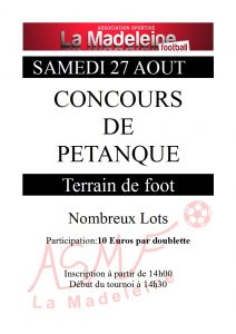 Concours de Pétanque(affiche)